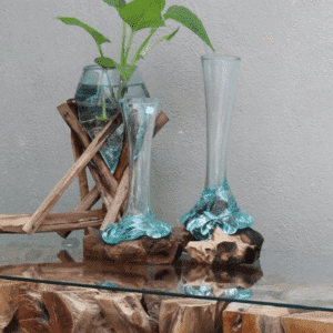 ניפוח בזכוכית- אגרטל צר