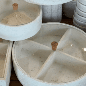 כלי הגשה עגול מחולק סהרה