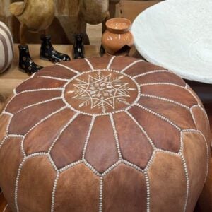 פוף עור מרוקאי כאמל